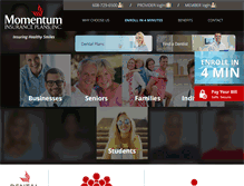 Tablet Screenshot of momentumplans.com